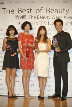 　（左から）草刈麻有、榮倉奈々、優香、桐谷健太