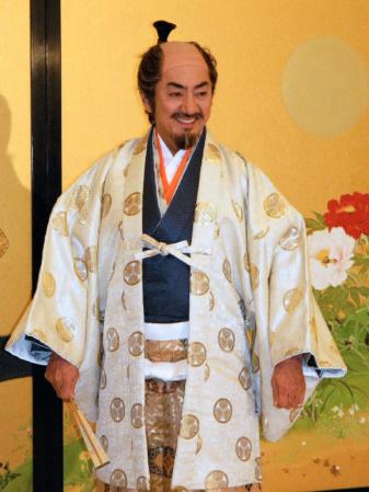 舞台「家康と按針」の製作発表に出席した市村正親
