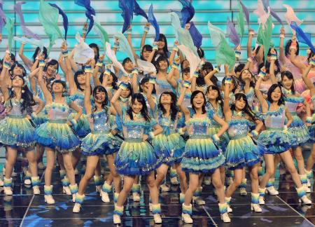 　キュートに踊るＳＫＥ４８＝東京・渋谷区のＮＨＫ