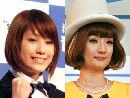 ＩＭＡＬＵ（左）と、子どもの頃手紙交換をしていたことを明かした千秋