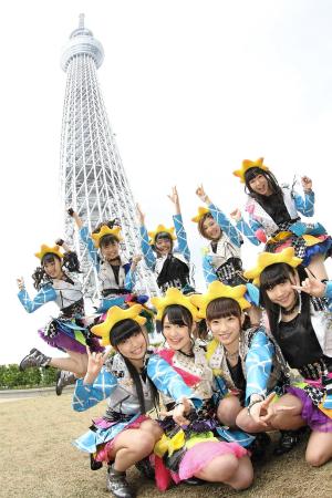 　東京スカイツリーでイベントを行ったＣｈｅｅｋｙ　Ｐａｒａｄｅ