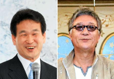 たかじん（右）の代役として収録した辛坊氏