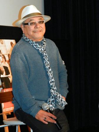 映画「建築学概論」のトークショーに出演した中尾彬＝東京・シネマート六本木