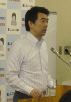　定例会見で大手新聞社を“返り討ちにした”橋下徹大阪市長＝大阪市北区
