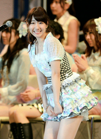 ４位に入り笑顔の柏木由紀