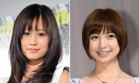 篠田麻里子（右）の卒業を予感していたという前田敦子