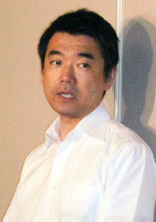 都議選の結果次第で日本維新の会代表を辞任する考えを示した橋下徹大阪市長＝大阪市内