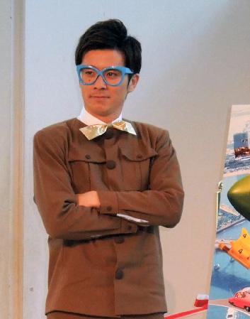 ＪＯＹを直撃したオリエンタルラジオの藤森慎吾＝東京都江東区の日本科学未来館