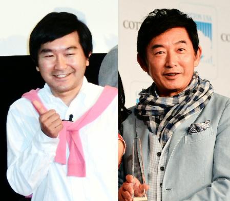 石田純一（右）と初対面、初のツーショットを披露した小石田純一