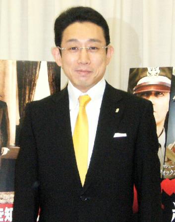 昭和天皇役を演じた歌舞伎俳優の片岡孝太郎＝大阪市内