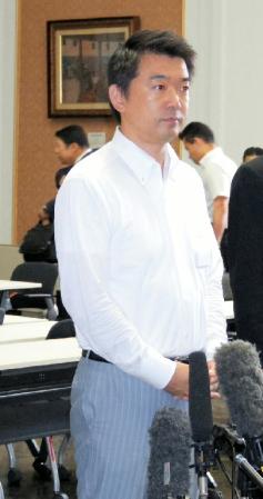 続投の真意を説明した橋下徹大阪市長＝大阪市内