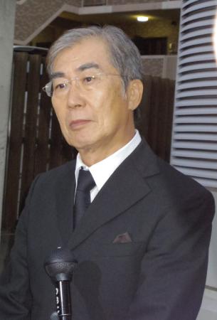 　笑福亭松喬さんの通夜に訪れた桂文枝＝大阪市内