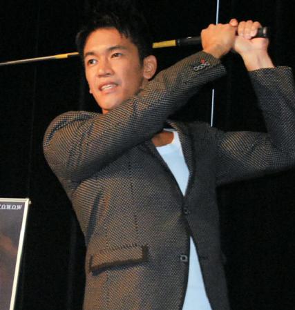 ナレーションに初挑戦した武井壮＝東京・ＷＯＷＯＷ