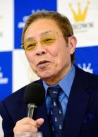 出場５０回を節目に紅白引退を発表する北島三郎＝日本クラウンレコード（撮影・三好信也）