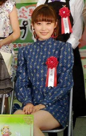 ゲスト審査員を務めた高橋愛＝東京・池袋のサンシャインシティ展示ホール