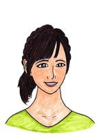 　ウドの描いた荒井さんの似顔絵