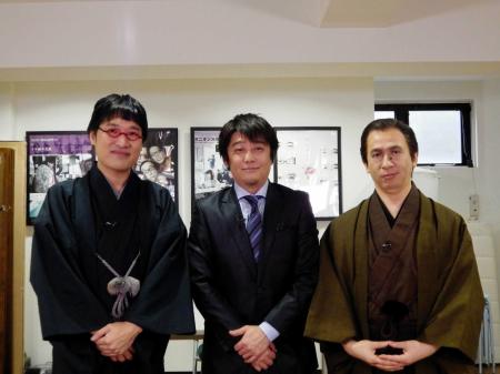 　変人トークを繰り広げた（左から）山里亮太、坂上忍、明治大学の齋藤孝教授