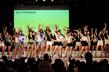 ２０１４ミス・ユニバース日本大会でダンスパフォーマンスを披露するファイナリストたち＝ホテル椿山荘東京（撮影・開出　牧）