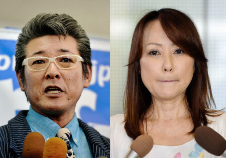 つちやかおり（右）にブログで呼びかけた布川敏和
