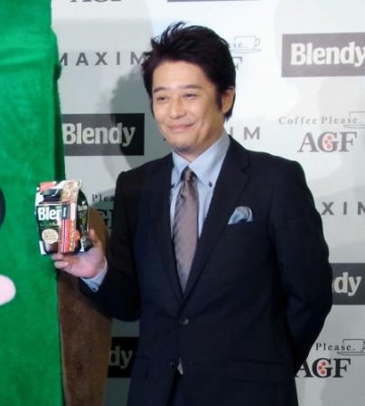 コーヒー党の坂上忍＝東京・赤坂