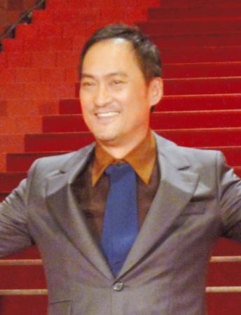 映画「ＧＯＤＺＩＬＬＡ　ゴジラ」のプレミア試写に登場した渡辺謙＝大阪・フェスティバルホール