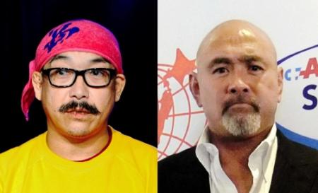 ビッグ・ダディ（左）と先輩後輩の関係であることを明かした武藤敬司