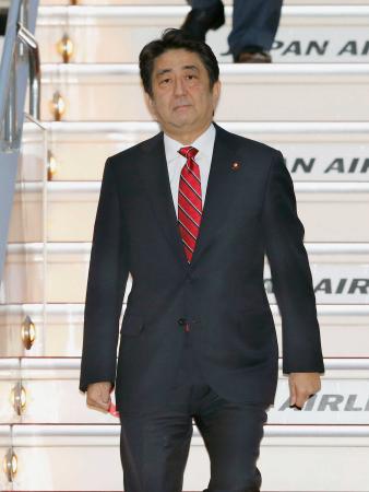 　「残念ながらいい数字ではない」と話した安倍首相