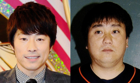 田村淳（左）と山本圭壱