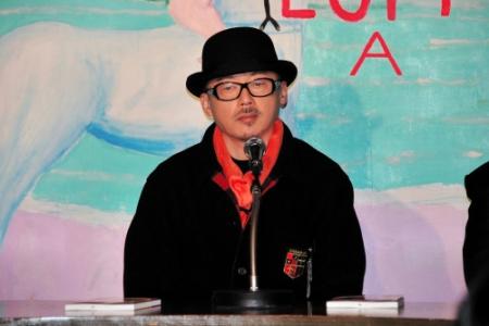 出所報告会見を行った田代まさし＝東京・Ａｓａｇａｙａ／Ｌｏｆｔ　Ａ