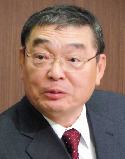 　コメントを発表した籾井勝人会長