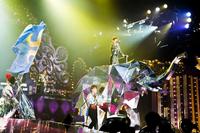 鏡のゾウに乗って熱唱する浜崎あゆみ＝さいたまスーパーアリーナ