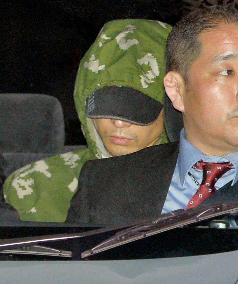 　福井県警小浜署から移送された山本泰雄容疑者