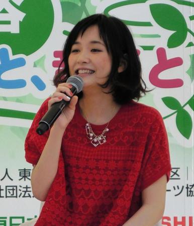 10代のうちの目標について語った大原櫻子＝東京・日比谷公園