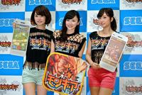 “オトコ狩り”のテクニックを明かした（左から）菜乃花、杉原杏璃、大貫彩香＝東京・渋谷