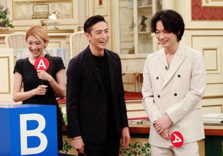 スマスマに出演した（左から）山田優、伊勢谷友介、綾野剛