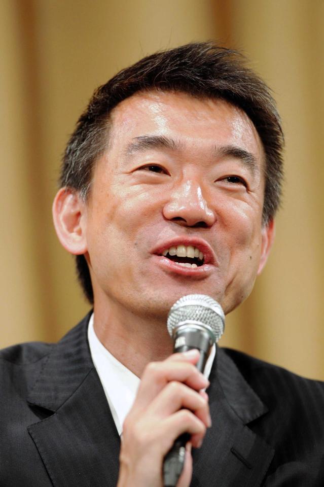 　すっきりした表情を見せる橋下徹市長
