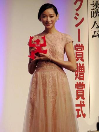 　ギャラクシー賞個人賞に輝いた杏＝東京・恵比寿