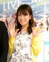 ＮＭＢ48卒業２周年記念公演の開催発表会見に登場した福本愛菜＝大阪市中央区の吉本興業