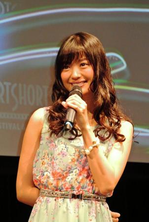 コールセンターを描いた短編映画に主演した北原里英＝東京・二子玉川