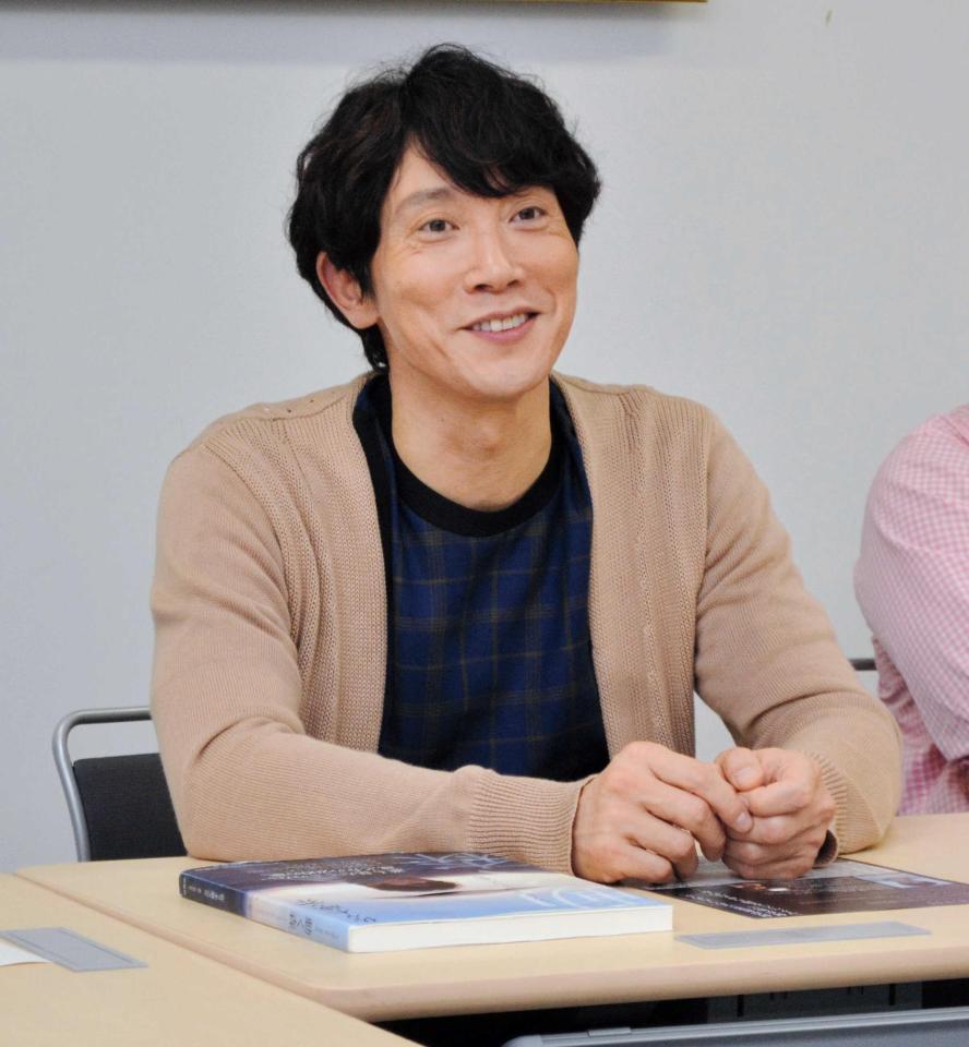 　主演舞台「マクベス」のＰＲ会見を行った佐々木蔵之介