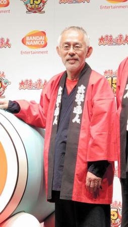 記念ショートアニメションについて語る鈴木敏夫氏＝東京・東品川