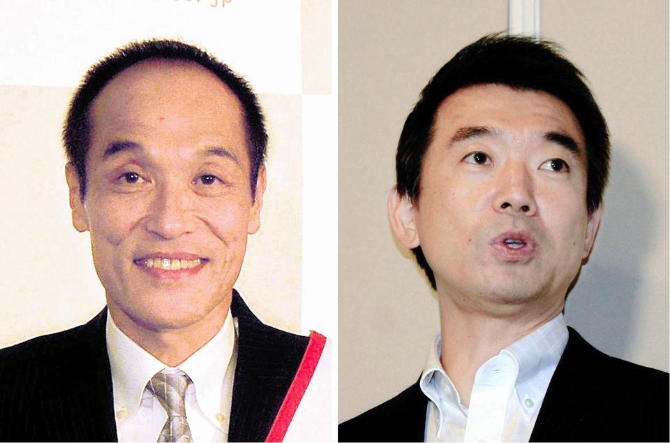 東国原英夫氏（左）と橋下徹大阪市長