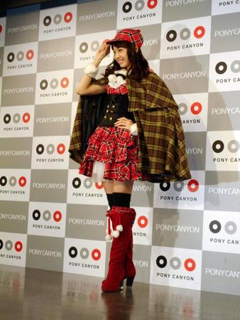 初主演ドラマのＤＶＤ発売記念イベントを行った中村静香＝東京・虎ノ門のポニーキャニオン