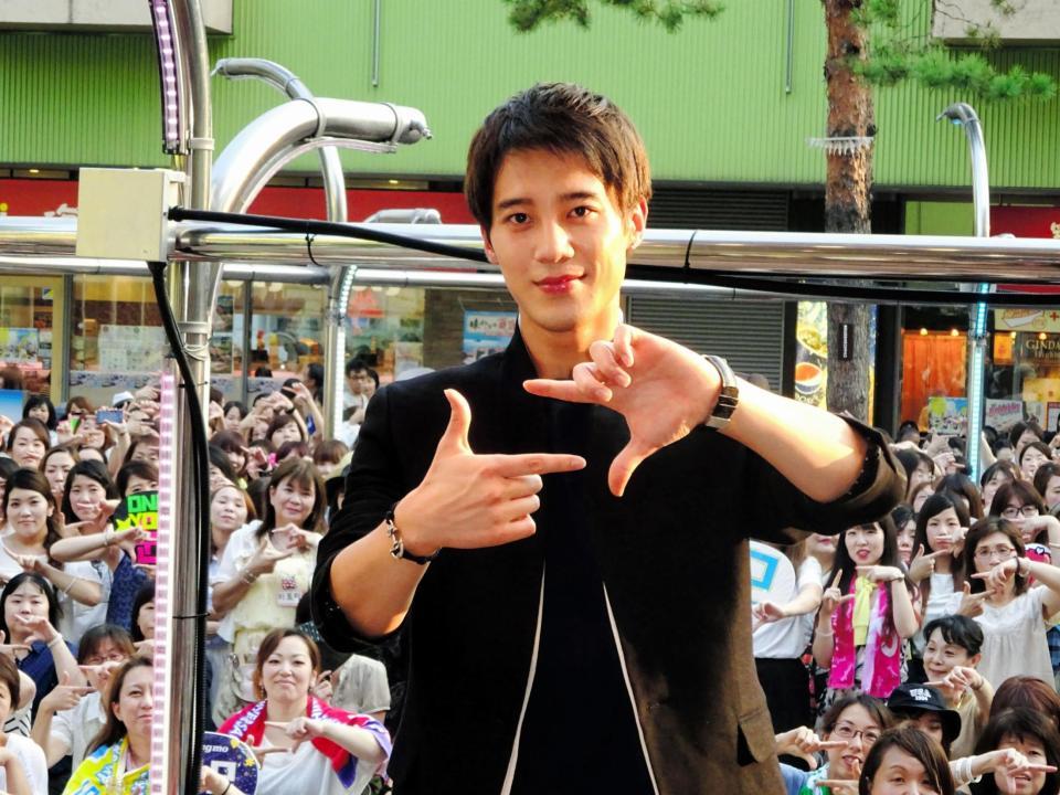 イベントを行った超新星のソンモ＝東京ドームシティラクーアガーデンステージ