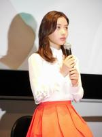 プリンター「ＰＩＸＵＳ」の新ＣＭ発表会に登場した石原さとみ＝東京・品川