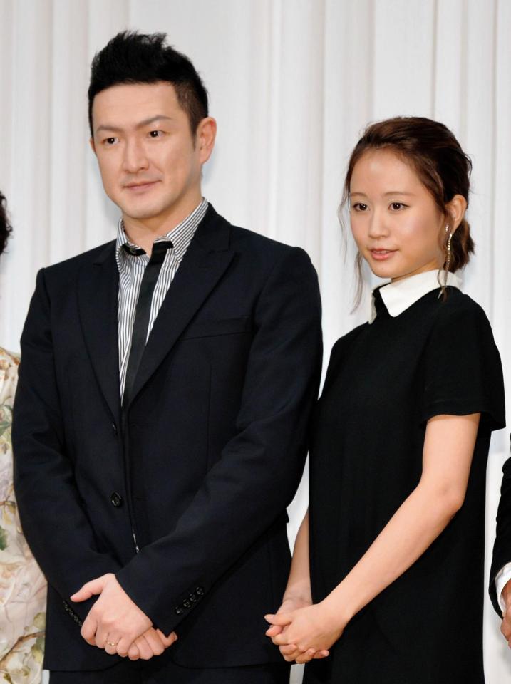 兄妹役の中村獅童と前田敦子＝セルリアンタワー東急ホテル渋谷