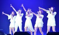 アンコールで新曲を披露した℃-ｕｔｅ＝ＺｅｐｐＤｉｖｅｒＣｉｔｙ（撮影・田村亮介）