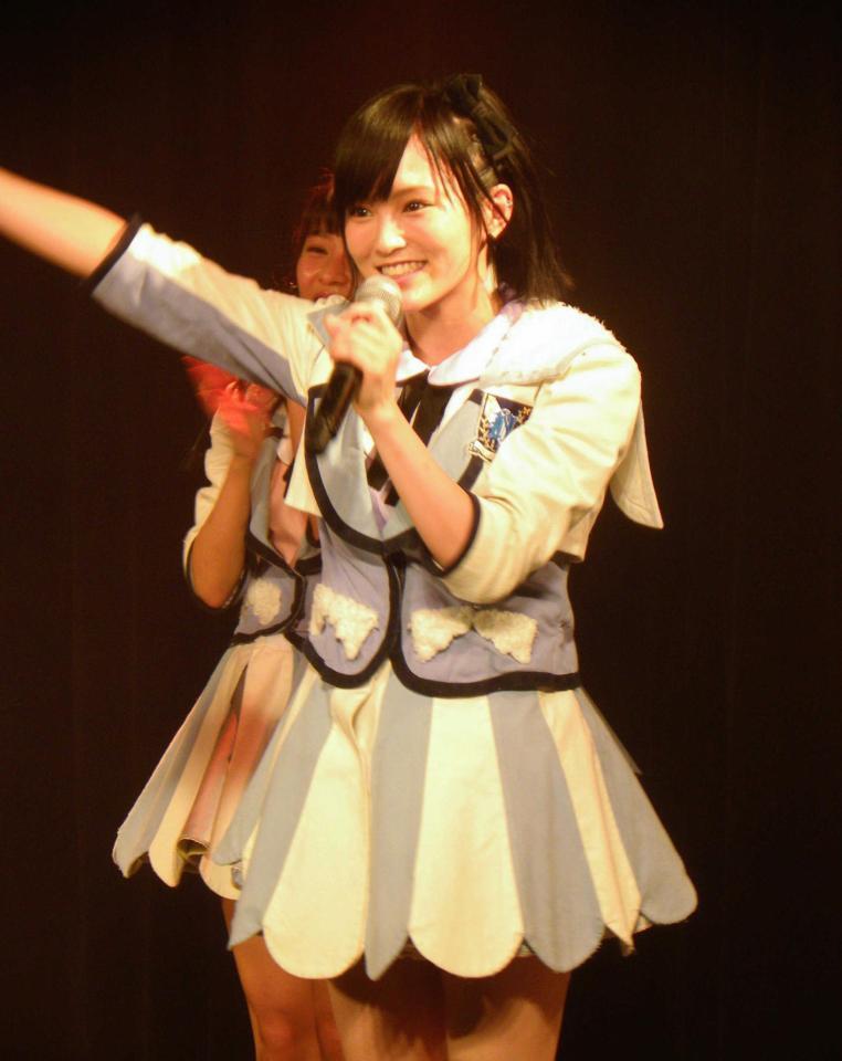 １３作連続で選抜メンバー入りした山本彩＝大阪市のＮＭＢ４８劇場