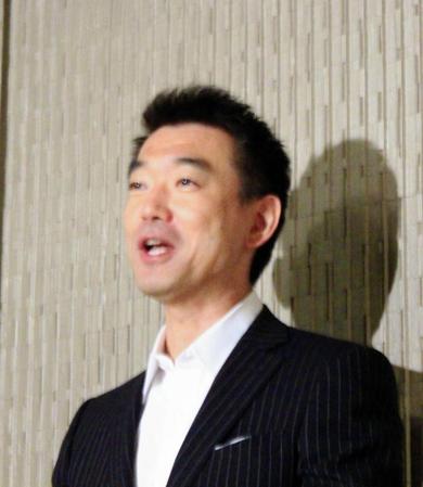 金本監督誕生に歓喜！Ｇ党疑惑は釈明も、原監督への思いをポロリ告白した橋下徹大阪市長＝大阪市役所