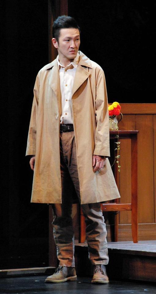 ５キロ痩せたという中村獅童＝東京・Ｂｕｎｋａｍｕｒａシアターコクーン